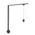 Eloa 1 Light White dimmable 4000K LED Trilo Track Wall Kit - Black - 3000K