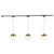Monae 3 Light Brushed Gold dimmable 4000K LED Trilo Track Ceiling Kit - Brushed Gold - 3000K