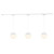Monae 3 Light Brushed Gold dimmable 4000K LED Trilo Track Ceiling Kit - White - 3000K
