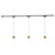 Faria 3 Light White dimmable 4000K LED Trilo Track Ceiling Kit - Brushed Gold - 3000K