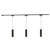 Remuda 3 Light Brushed Gold dimmable 3000K LED Trilo Track Ceiling Kit - Black - 3000K