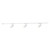 Paolo 3 Light (2-in) Brushed Gold dimmable 3000K LED Trilo Track Ceiling Kit - White - 4000K