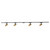 Paolo 4 Light (2-in) Black dimmable 4000K LED Trilo Track Ceiling Kit - Brushed Gold - 4000K