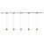 Faria 5 Light White dimmable 4000K LED Trilo Track Ceiling Kit - Brushed Gold - 4000K