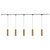 Remuda 5 Light Brushed Gold dimmable 4000K LED Trilo Track Ceiling Kit - Brushed Gold - 4000K