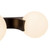 Briar 34-in Gold Bathroom Vanity Light - Black