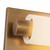 Charleston 19-in Chrome dimmable LED Bathroom Vanity Light - Vintage Brass