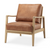 Raeleigh Tan Faux Leather Accent Chair