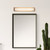 Charleston 24-in Black dimmable LED Bathroom Vanity Light - Vintage Brass