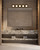 Cleo 36-in Chrome dimmable LED Bathroom Vanity Light with Opal Glass - Black/Opal Glass