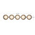 Cleo 36-in Chrome dimmable LED Bathroom Vanity Light with Opal Glass - Brushed Gold/Opal Glass
