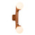 Briar 22-in Brushed Gold Wall/Vanity Light - Teak