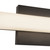 Geri 12-in Brushed Nickel dimmable LED Wall/Vanity Light - Black