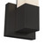 Vivi 14-in Brushed Nickel dimmable LED Wall/Vanity Light - Black