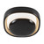 Pebble 8-in Glossy Black dimmable LED Wall Sconce - Glossy Black