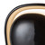 Pebble 8-in Glossy Black dimmable LED Wall Sconce - Glossy Black
