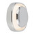 Pebble 8-in Glossy Black dimmable LED Wall Sconce - Chrome