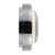 Pebble 8-in Glossy Black dimmable LED Wall Sconce - Chrome