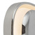Pebble 8-in Glossy Black dimmable LED Wall Sconce - Chrome