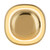 Pebble 8-in Glossy Black dimmable LED Wall Sconce - Metallic Brass