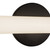 Tectra 18-in Brushed Nickel dimmable LED Wall/Vanity Light - Black
