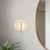 Lustre 9-in Pearl White dimmable LED Wall Sconce - Pearl White