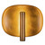 Lustre 9-in Pearl White dimmable LED Wall Sconce - Vintage Brass
