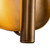 Lustre 9-in Pearl White dimmable LED Wall Sconce - Vintage Brass