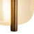 Lustre 9-in Pearl White dimmable LED Wall Sconce - Pearl White/Vintage Brass