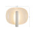 Lustre 9-in Pearl White dimmable LED Wall Sconce - Pearl White/Vintage Brass
