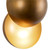 Void 12-in Vintage Brass dimmable LED Wall Sconce - Vintage Brass