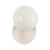 Void 12-in Vintage Brass dimmable LED Wall Sconce - Pearl White