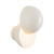 Void 12-in Vintage Brass dimmable LED Wall Sconce - Pearl White