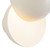 Void 12-in Vintage Brass dimmable LED Wall Sconce - Pearl White