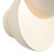 Void 12-in Vintage Brass dimmable LED Wall Sconce - Pearl White
