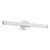 Vire 24-in Brushed Nickel dimmable LED Wall/Vanity Light with Ribbed Opal Diffuser - Brushed Nickel