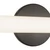 Tectra 24-in Brushed Nickel dimmable LED Wall/Vanity Light - Black