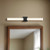 Vivi 36-in Brushed Nickel dimmable LED Wall/Vanity Light - Black