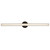 Tole 36-in Silver dimmable LED Wall/Vanity Light - Black