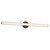 Tole 36-in Silver dimmable LED Wall/Vanity Light - Black