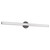 Tole 36-in Silver dimmable LED Wall/Vanity Light - Black
