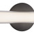 Tole 36-in Silver dimmable LED Wall/Vanity Light - Black