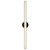 Tole 36-in Silver dimmable LED Wall/Vanity Light - Black