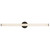 Tectra 36-in Brushed Nickel dimmable LED Wall/Vanity Light - Black