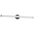 Tectra 36-in Brushed Nickel dimmable LED Wall/Vanity Light - Black