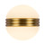 Selene 5-in Black dimmable LED Wall Sconce - Brushed Gold