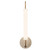 Wick 20-in Vintage Brass dimmable LED Wall Sconce - Vintage Brass/Travertine