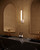 Wick 20-in Vintage Brass dimmable LED Wall Sconce - Vintage Brass/Travertine