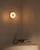 Jada 5-in Black dimmable LED Wall Sconce - Black/Opal Glass