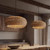 Wabi-sabi Style Kitchen Island Rattan Pendant Light